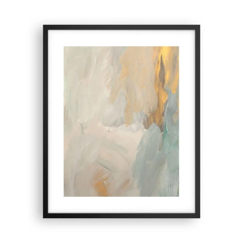 Affiche dans un cadre noir - Poster - Abstraction – le pays de la douceur - 40x50 cm