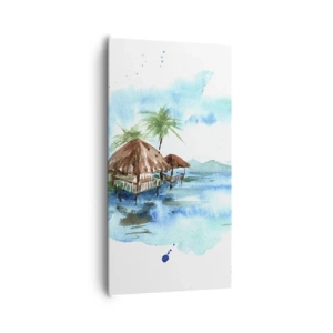 Impression sur toile - Image sur toile - Quelque part dans le Pacifique - 65x120 cm