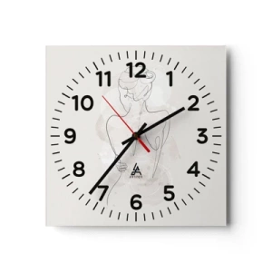 Horloge murale - Pendule murale - Comme un instrument sensible - 30x30 cm