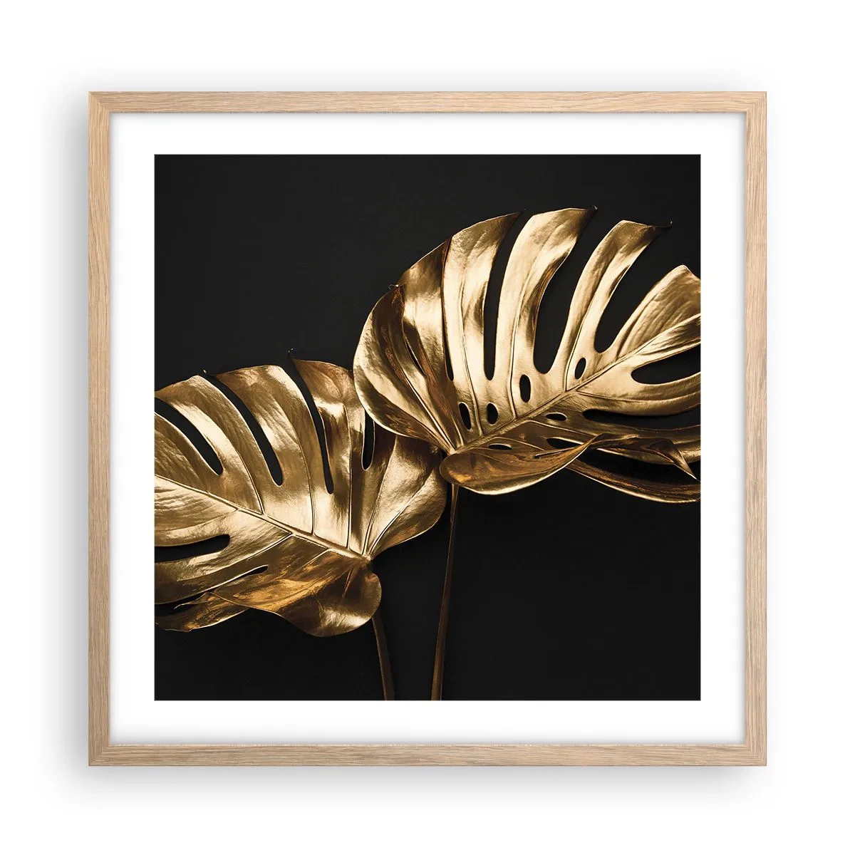 Affiche dans un chêne clair - Poster - Les trésors de la nature - 50x50 cm