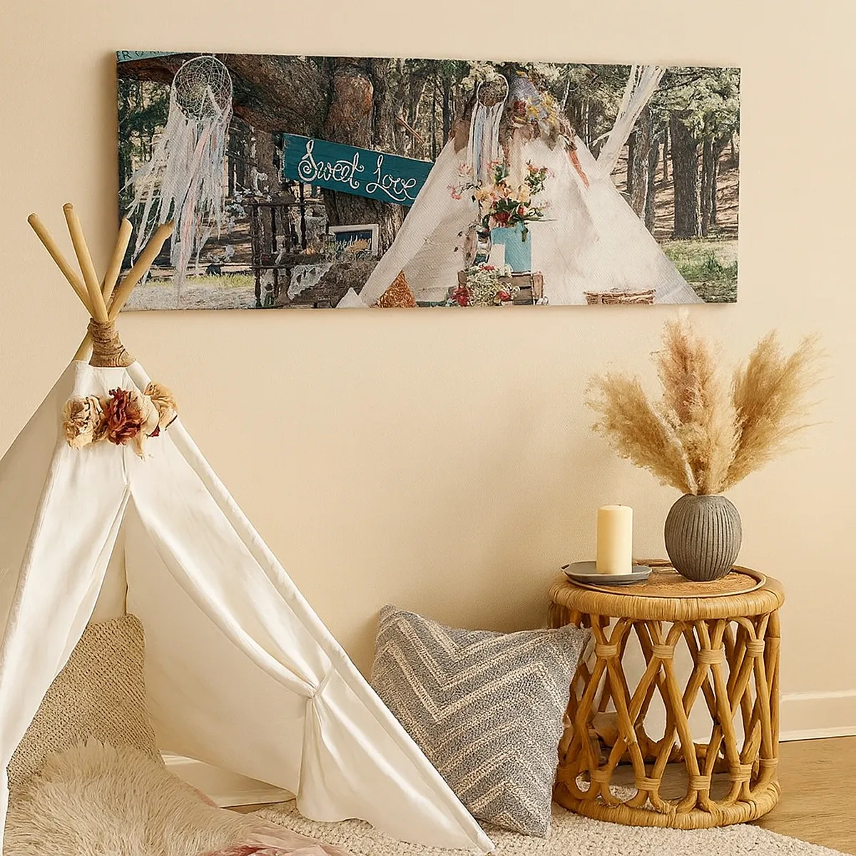 Impression sur toile - Image sur toile - Make love… - 30x30 cm