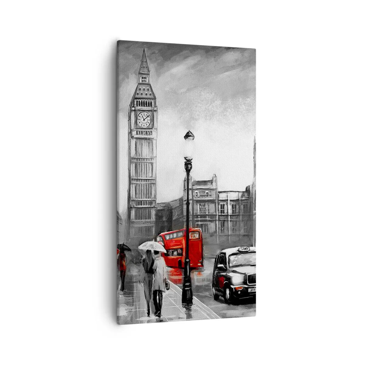 Impression sur toile - Image sur toile - Pas du tout une ville grise - 55x100 cm