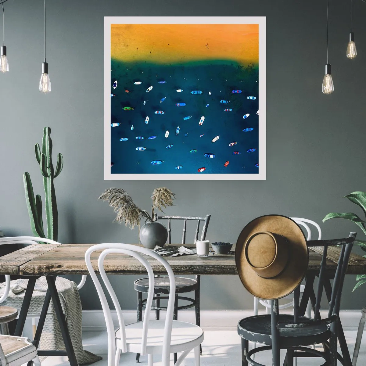 Affiche - Poster - Jeu de vacances - 40x40 cm