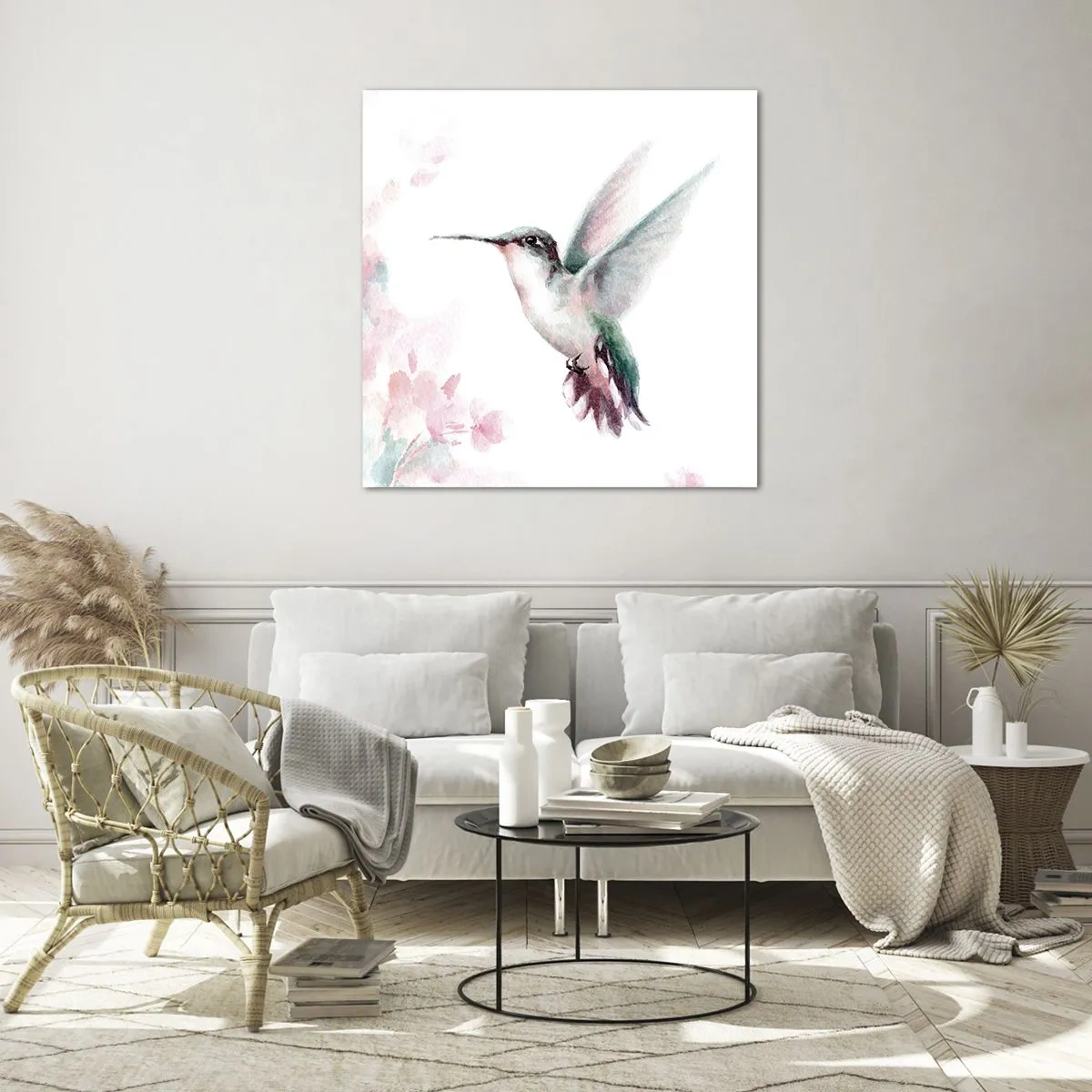 Impression sur verre - Image sur verre - Immortalisé dans un battement - 60x60 cm