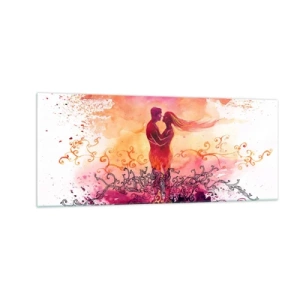 Impression sur verre - Image sur verre - Un coeur! Je n'ai pas besoin de beaucoup… - 100x40 cm