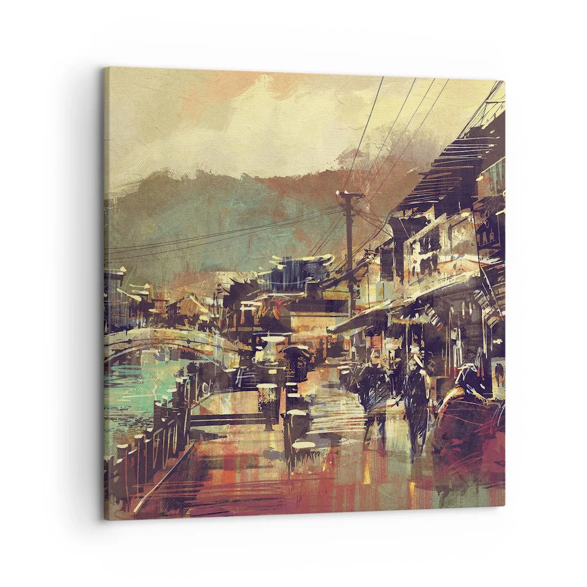 Impression sur toile - Image sur toile - La vie comme une richesse de gris - 50x50 cm