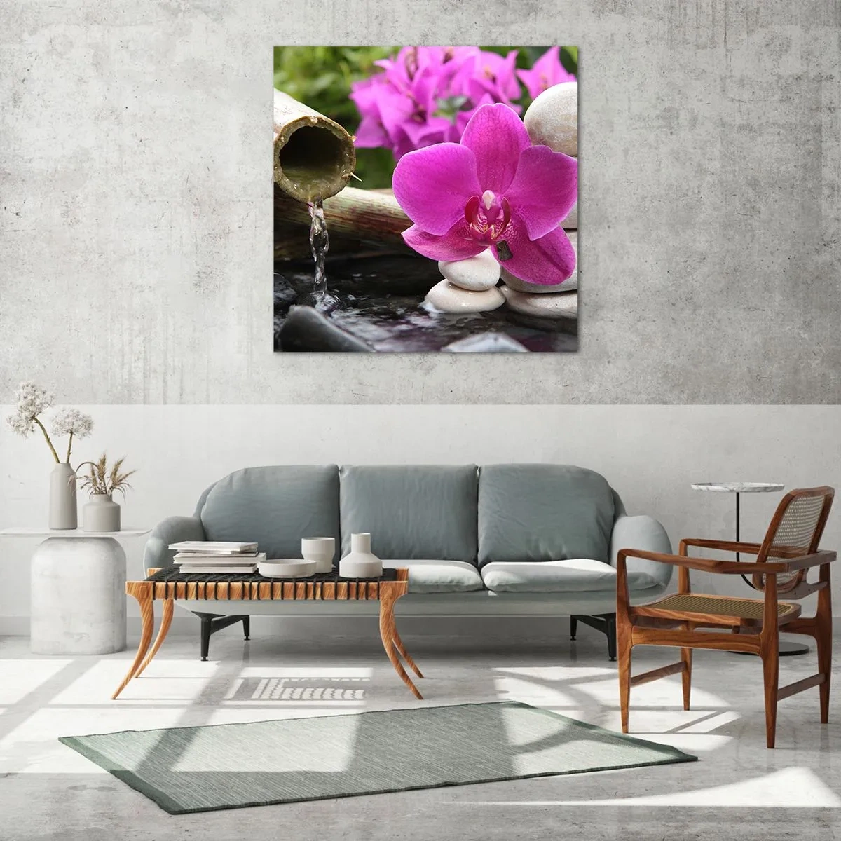 Impression sur verre - Image sur verre - Tu te reposes déjà - 40x40 cm