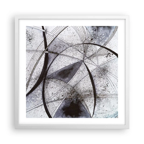 Affiche dans un cadre blanc - Poster - Fantaisie futuriste - 50x50 cm