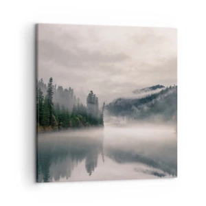 Impression sur toile - Image sur toile - Reflet dans le brouillard - 50x50 cm