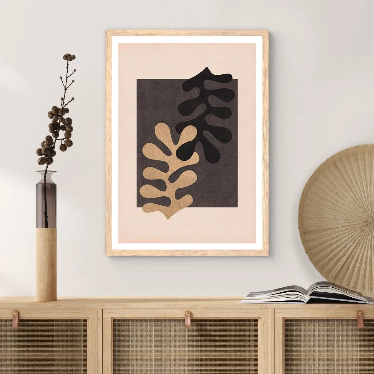 Affiche dans un chêne clair - Poster - Absence et complément - 50x70 cm