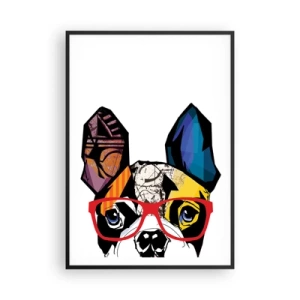 Affiche dans un cadre noir - Poster - Intellectuel - 70x100 cm