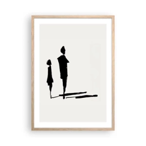 Affiche dans un chêne clair - Poster - Êtes-vous sûr qu'ils sont ensemble ? - 50x70 cm