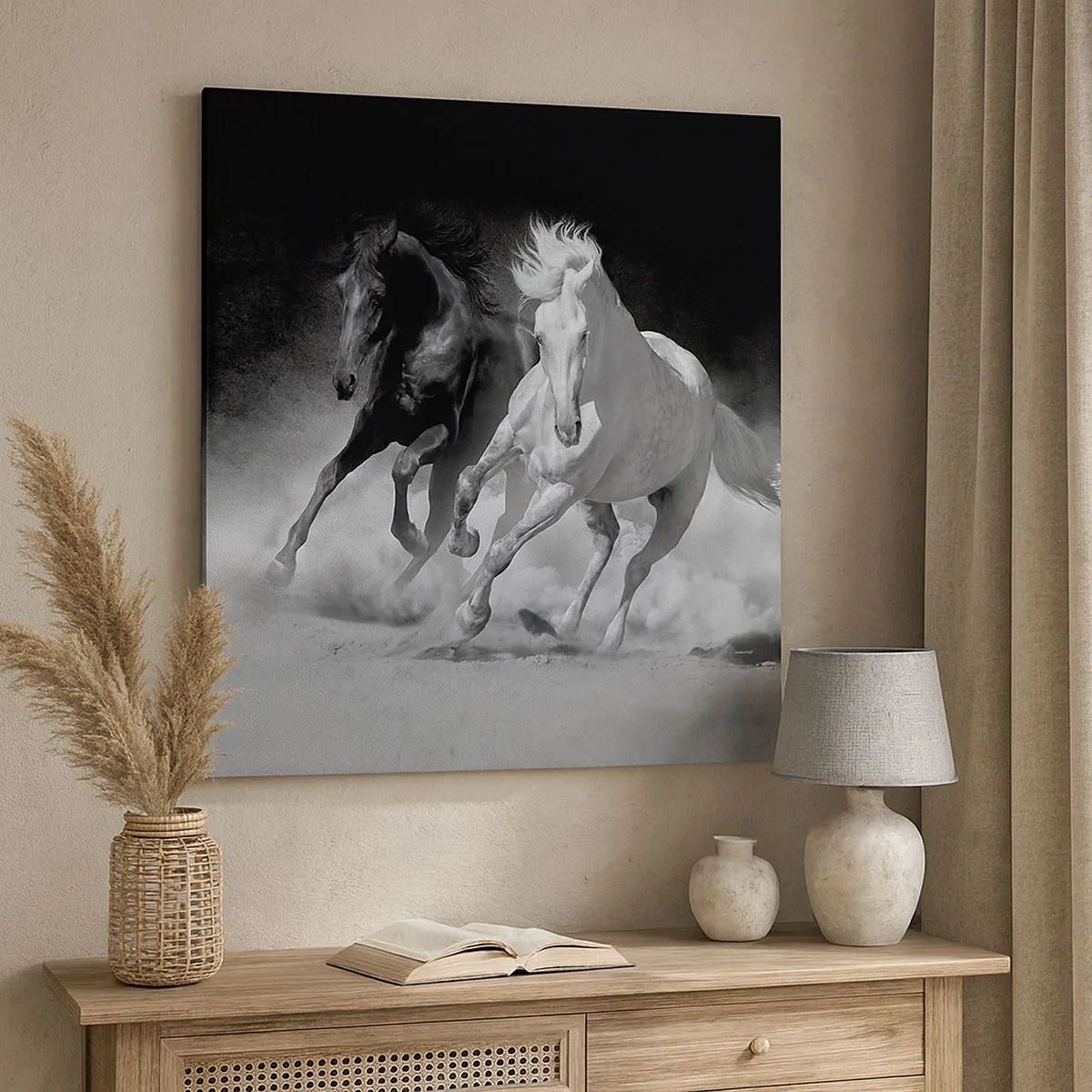 Impression sur toile - Image sur toile - Galop de la liberté - 30x30 cm