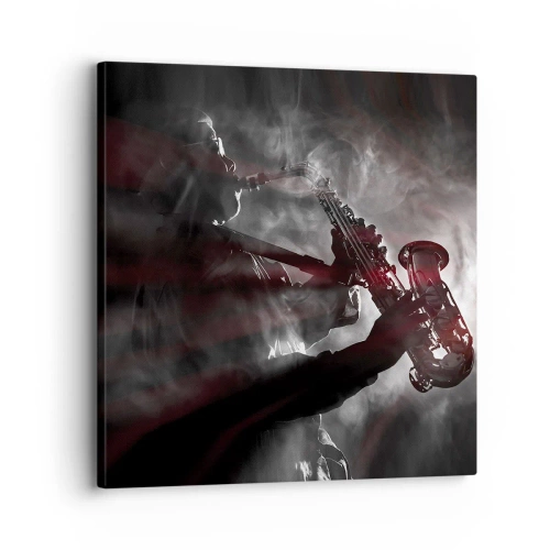 Impression sur toile - Image sur toile - Dans les brumes du jazz - 30x30 cm