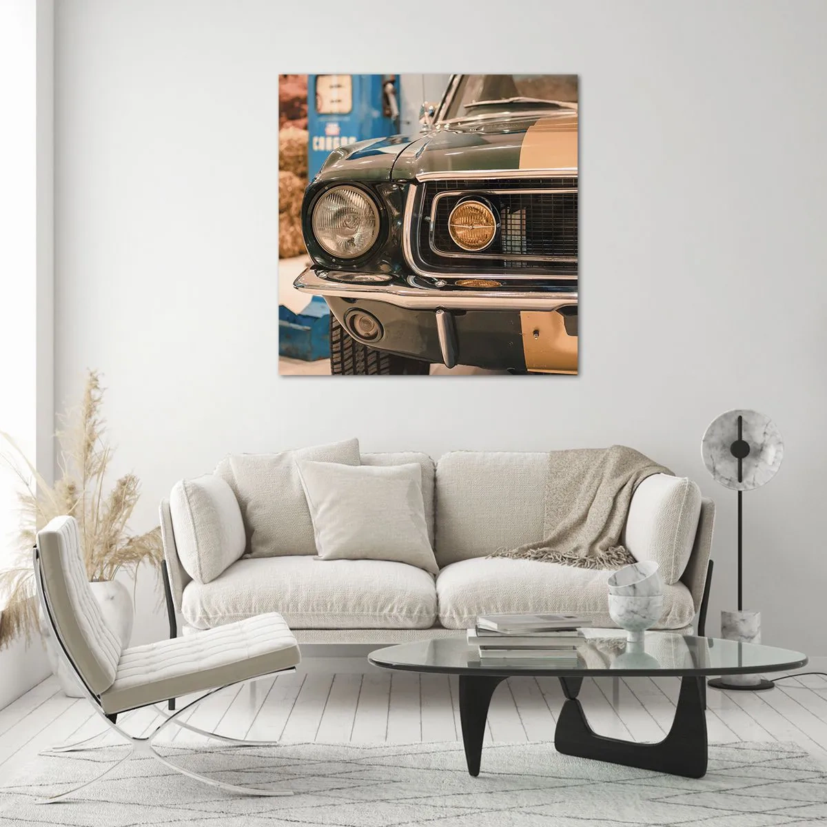 Impression sur verre - Image sur verre - Rencontre avec une légende - 40x40 cm