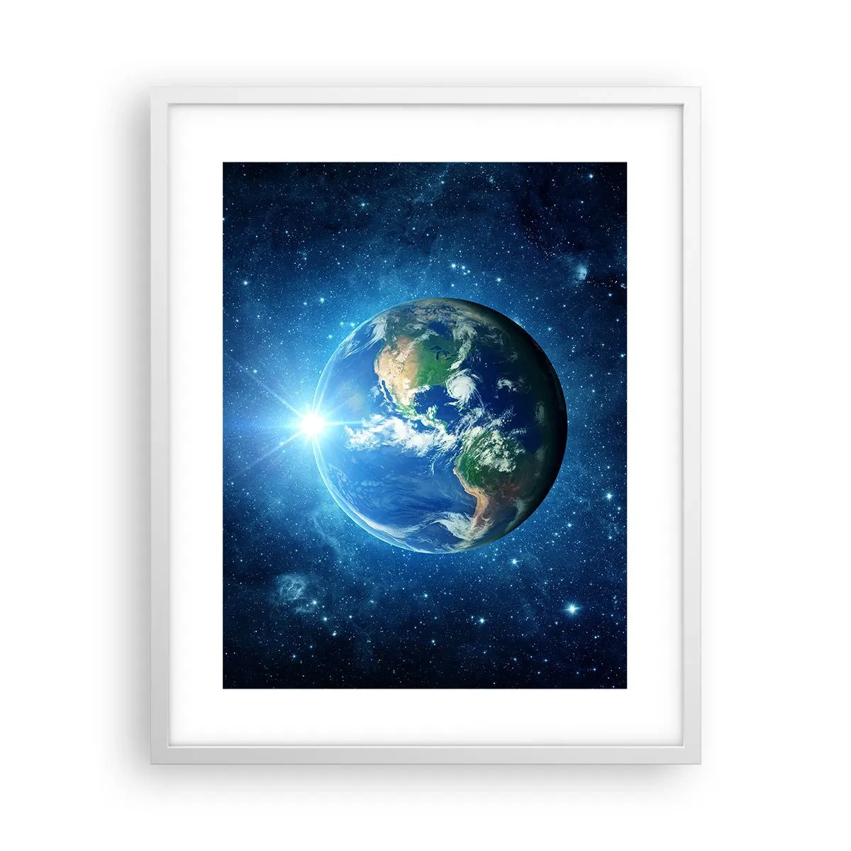 Affiche dans un cadre blanc - Poster - Nous sommes au paradis - 40x50 cm