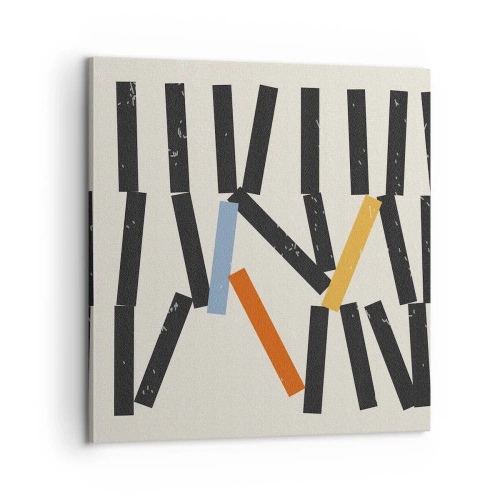 Impression sur toile - Image sur toile - Dominos – composition - 60x60 cm