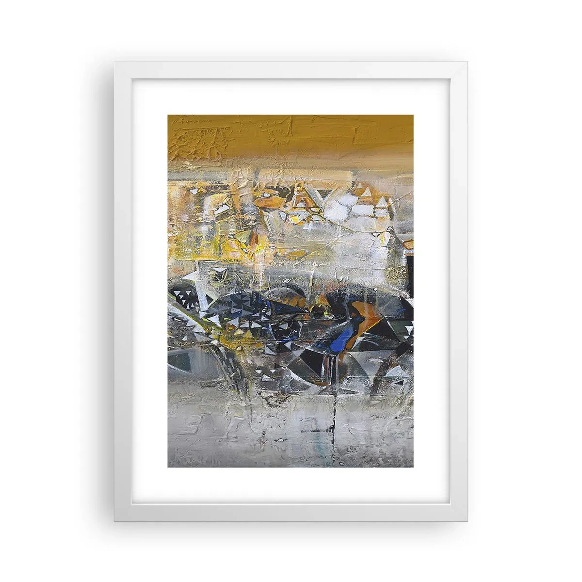 Affiche dans un cadre blanc - Poster - Tout se met en place - 30x40 cm