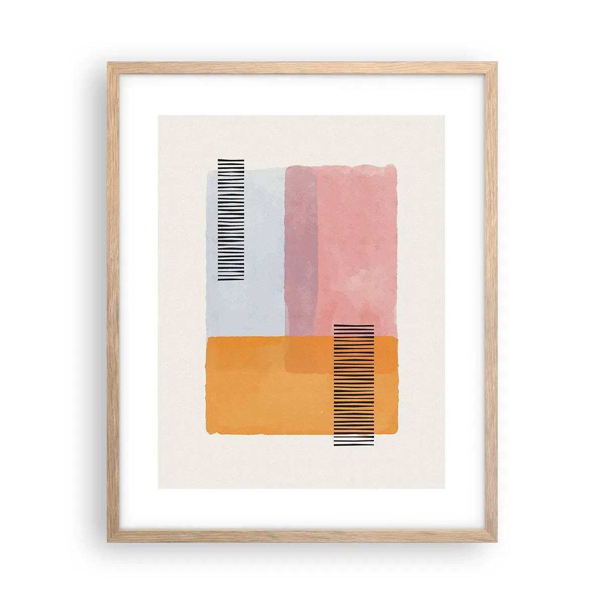 Affiche dans un chêne clair - Poster - D'un coin à l'autre - 40x50 cm