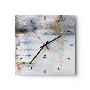 Horloge murale - Pendule murale - Derrière l'air un rideau - 40x40 cm