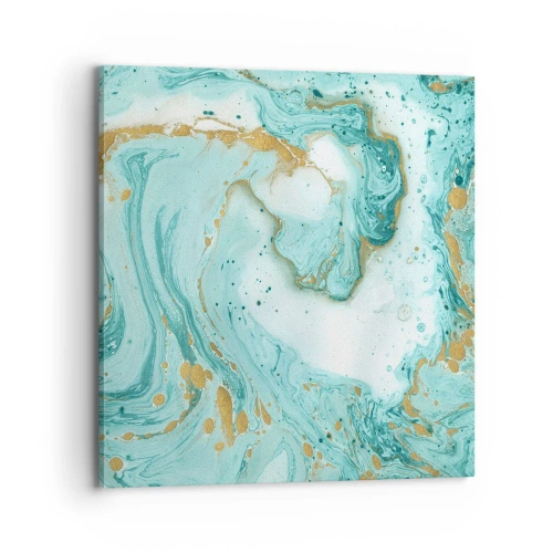 Impression sur toile - Image sur toile - Sous la grande vague de l'ère Edo - 70x70 cm