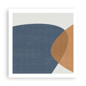 Affiche - Poster - Ovales et influences - 60x60 cm