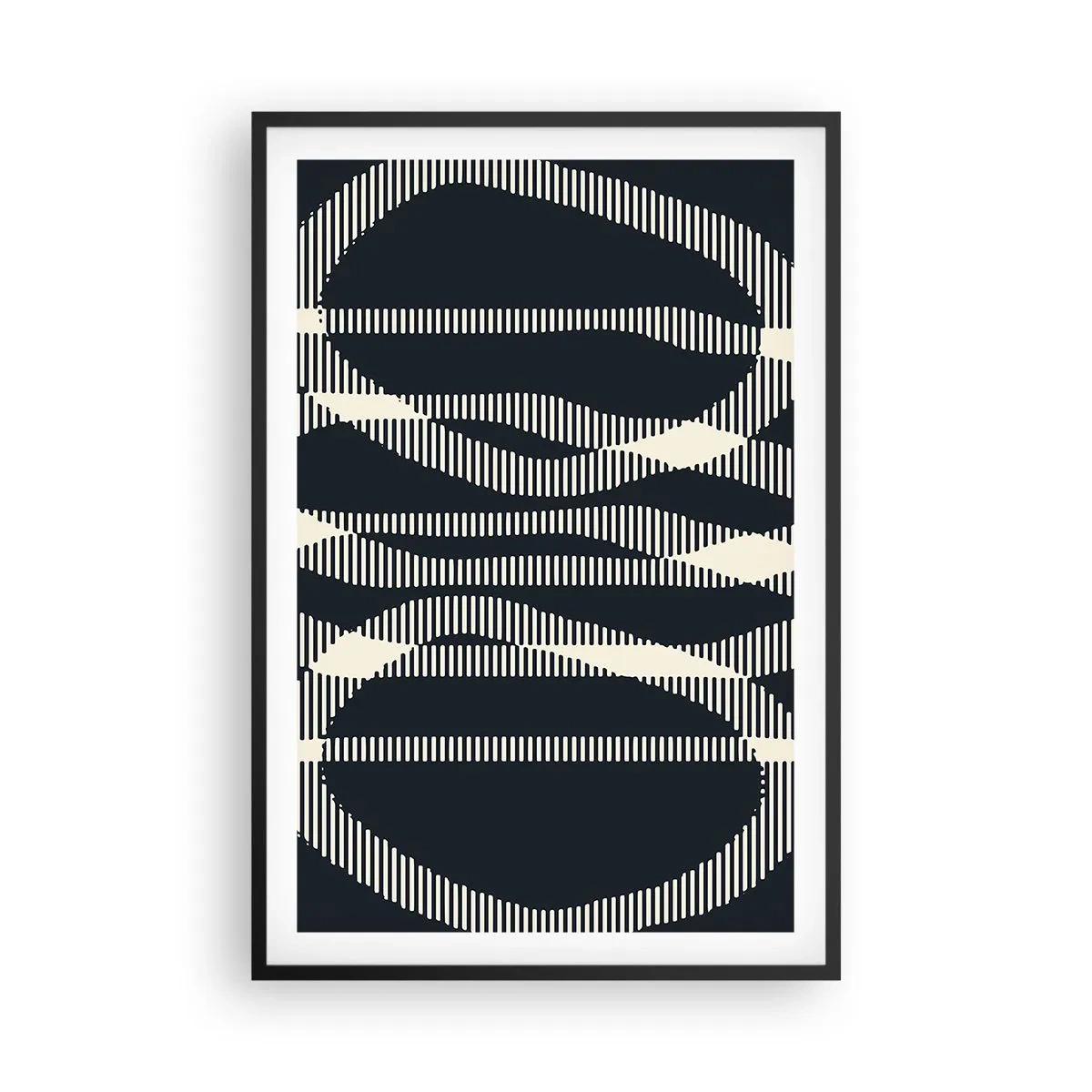 Affiche dans un cadre noir - Poster - Une tentative de briser l'obscurité - 61x91 cm