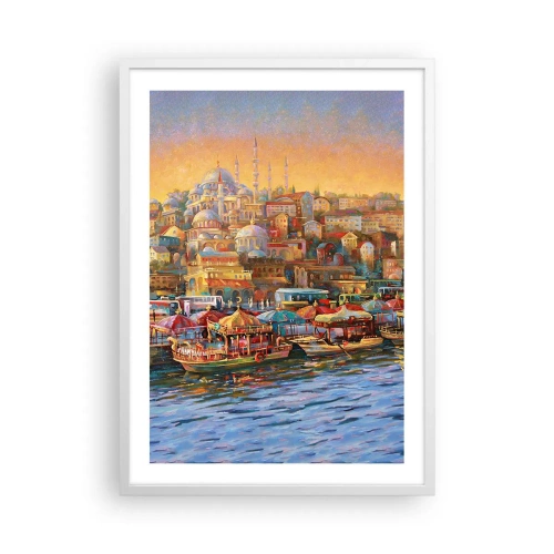 Affiche dans un cadre blanc - Poster - Conte d'Istanbul - 50x70 cm