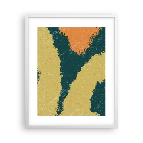 Affiche dans un cadre blanc - Poster - Abstraction – mouvement lent - 40x50 cm