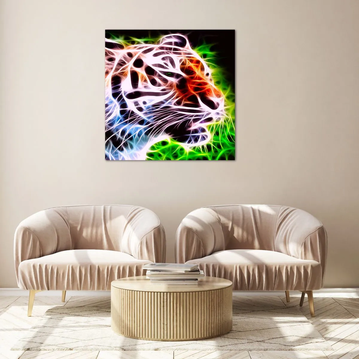 Impression sur verre - Image sur verre - L'aura dangereux - 30x30 cm