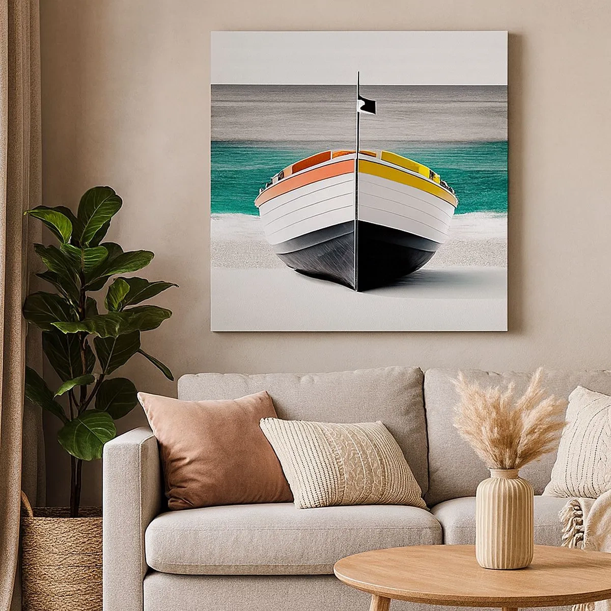 Impression sur toile - Image sur toile - A sa place - 30x30 cm