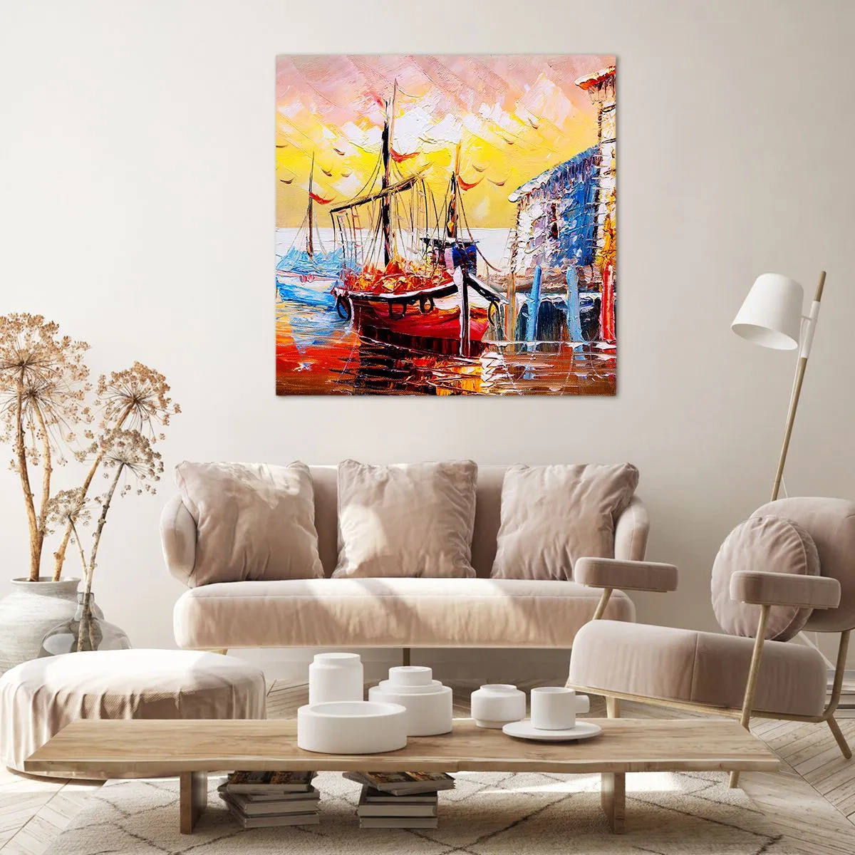 Impression sur toile - Image sur toile - Bon retour - 40x40 cm