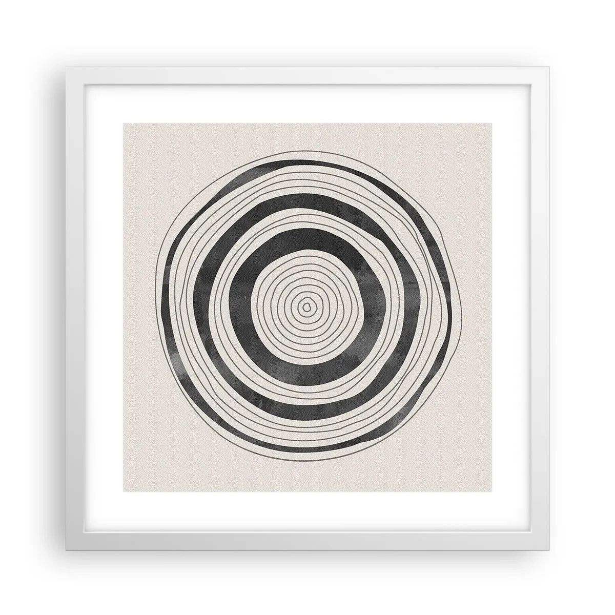 Affiche dans un cadre blanc - Poster - Ce qui est important c'est ce qu'il y a entre les deux - 40x40 cm