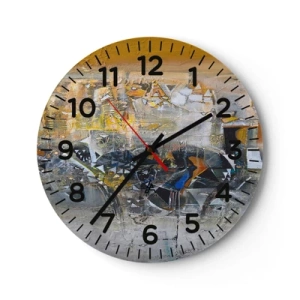 Horloge murale - Pendule murale - Tout se met en place - 30x30 cm