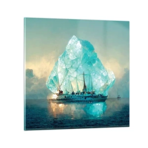 Impression sur verre - Image sur verre - Diamant arctique - 70x70 cm