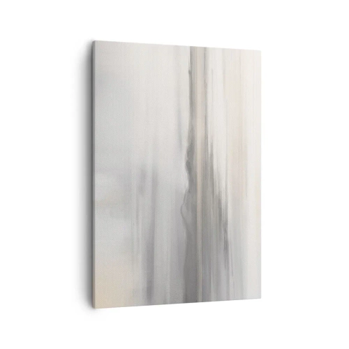 Impression sur toile - Image sur toile - Un paysage subtil aux tons gris et beige - 50x70cm - Distance réfléchie - Décoration murale moderne pour le salon et la chambre ARTTOR