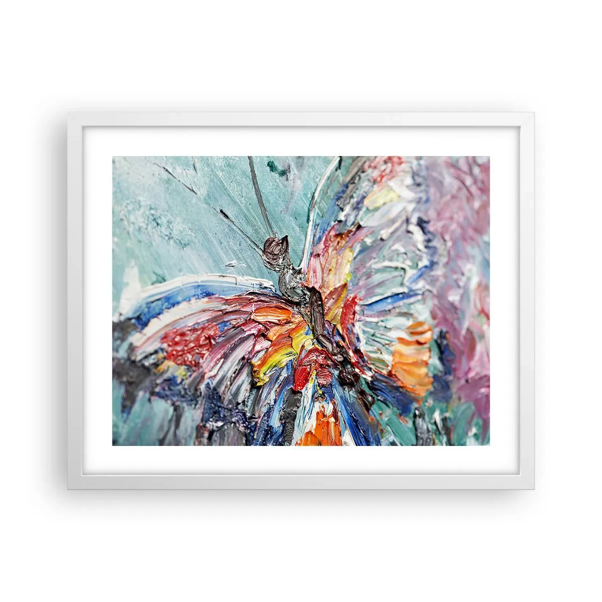 Affiche dans un cadre blanc - Poster - Peint par nature - 50x40 cm