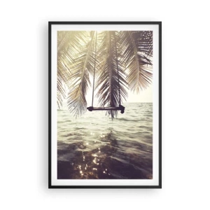 Affiche dans un cadre noir - Poster - Vous pouvez vous balancer dans les nuages ​​à volonté - 61x91 cm