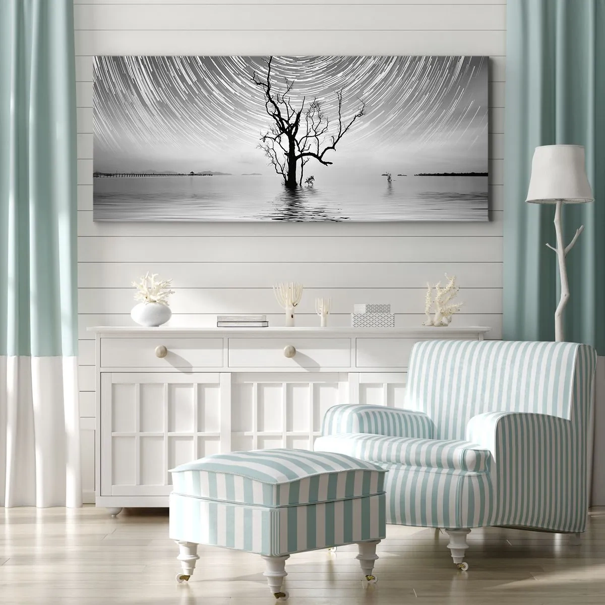 Impression sur toile - Image sur toile - La symphonie de la nature - 90x30 cm