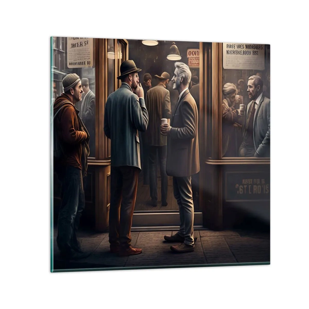 Impression sur verre - Image sur verre - Bon moment de la journée - 30x30 cm