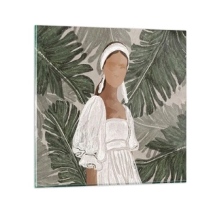Impression sur verre - Image sur verre - Portrait exotique - 60x60 cm