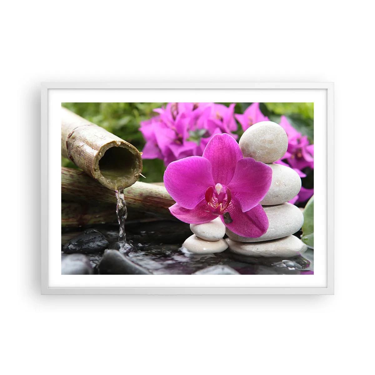 Affiche dans un cadre blanc - Poster - Tu te reposes déjà - 70x50 cm