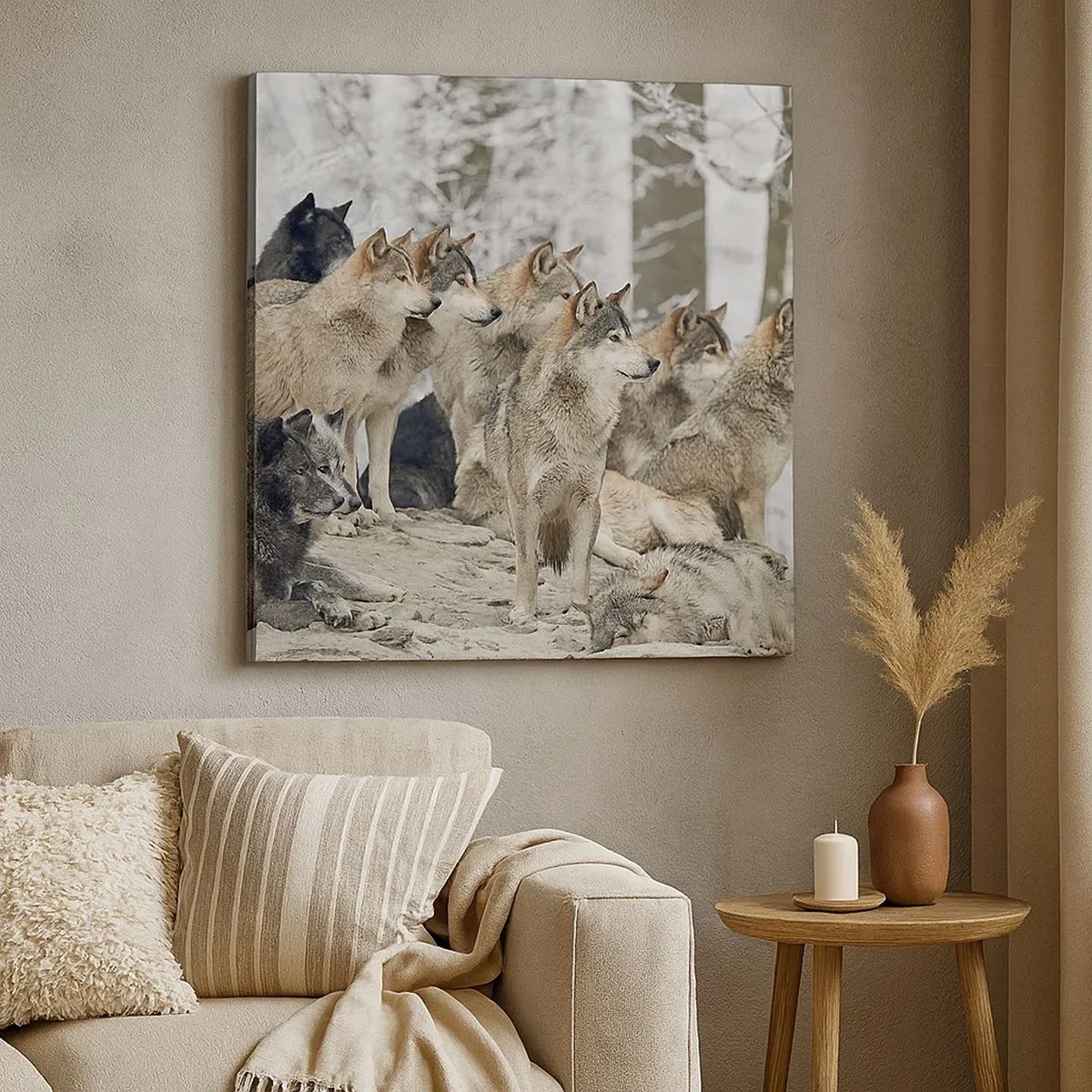 Impression sur toile - Image sur toile - Famille et amis - 30x30 cm