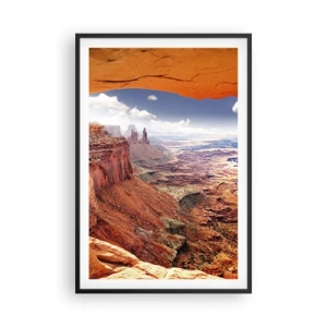 Affiche dans un cadre noir - Poster - Sculpté par la nature elle-même - 61x91 cm