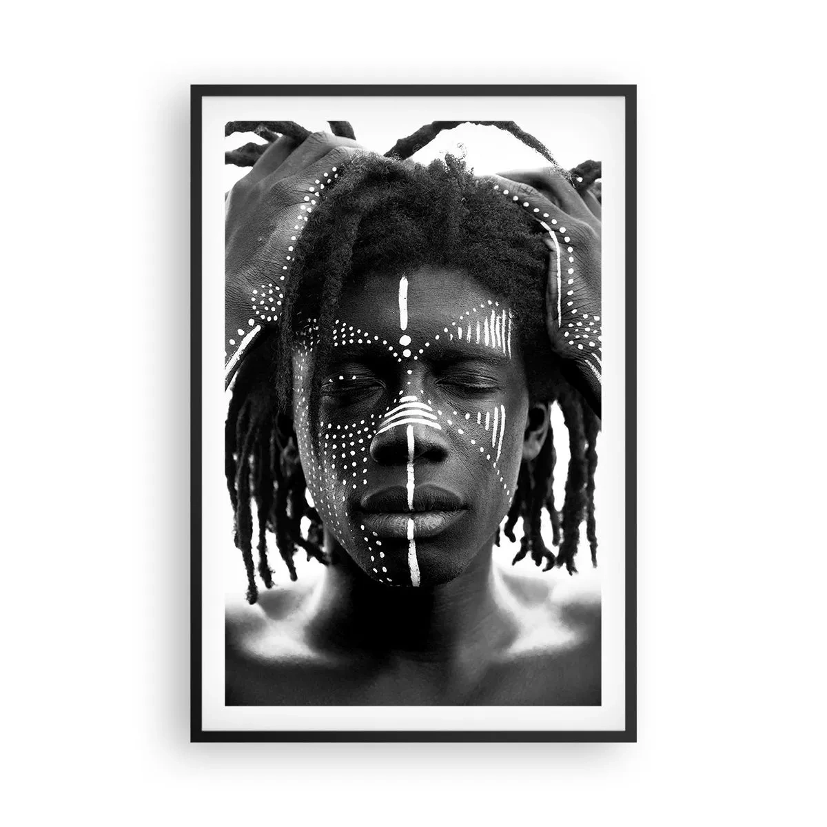 Affiche dans un cadre noir - Poster - Où êtes-vous? - 61x91 cm