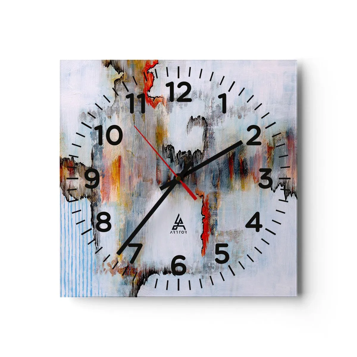 Horloge murale - Pendule murale - Un bâton sur l'eau - 40x40 cm