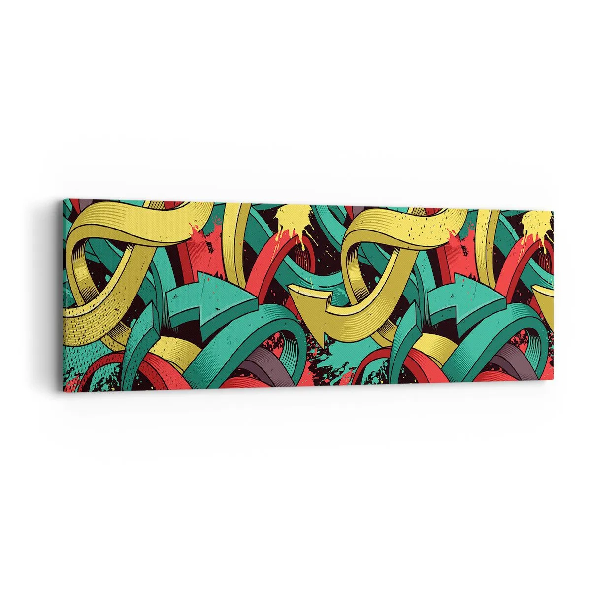 Impression sur toile - Image sur toile - Quel chemin vers le but ? - 90x30 cm