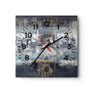 Horloge murale - Pendule murale - Comme sur la glace, comme après décembre - 30x30 cm