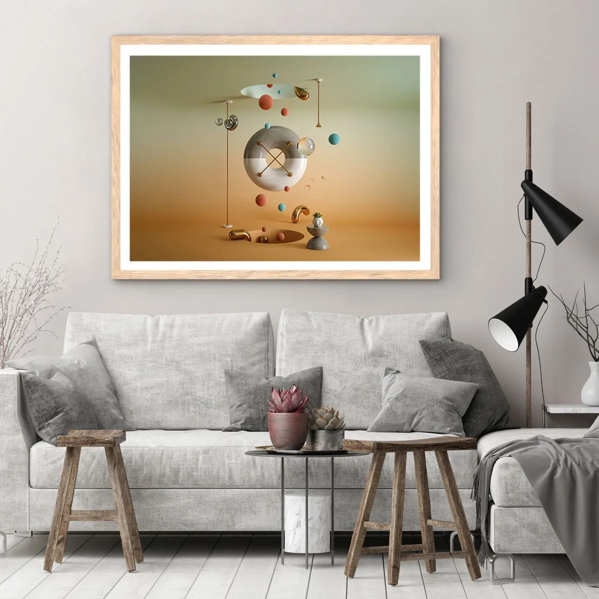 Affiche dans un chêne clair - Poster - Tout peut arriver - 70x50 cm