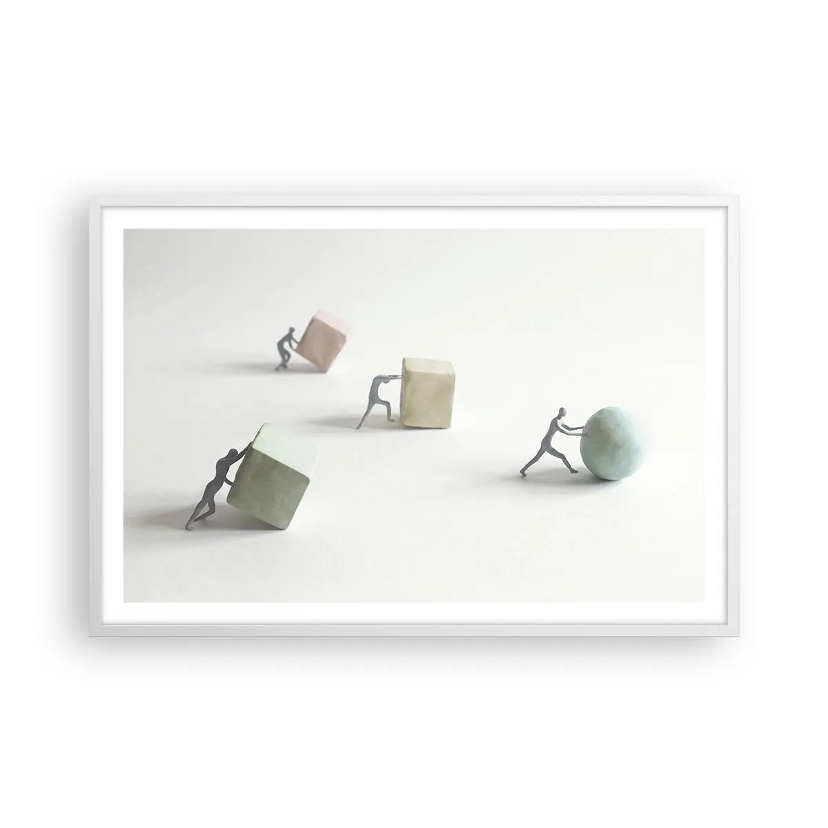 Affiche dans un cadre blanc - Poster - Rien que la vie - 91x61 cm